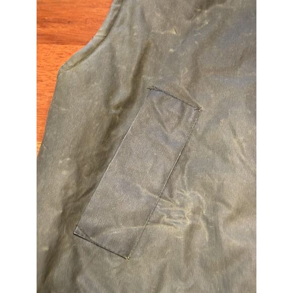 Large Vintage Hoggs Of Fife Waxed Canvas Hunting Vest Scottish - Picture 5 of 9